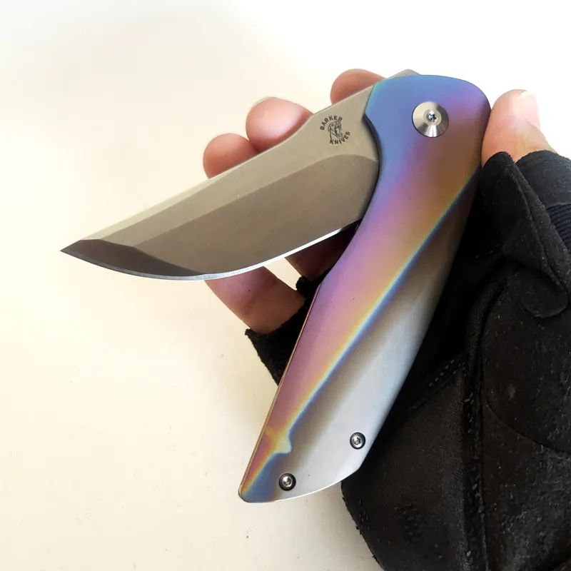 Beperkte aanpassingsversie HOKKAIDO vouwmes mode titanium handvat hoge hardheid M390 flipper messen outdoor tactische jachtgereedschap Pocket EDC