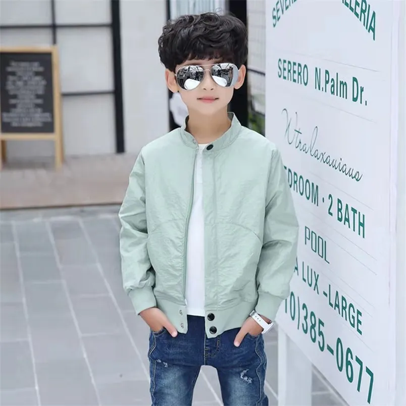 Solid Color Boys Kids Jackets Boys For Spring And Autumn Sizes 4 13 Years Windbreaker Casual Clothes For Boys 211011 From Jiao09 29.25 DHgate.Com