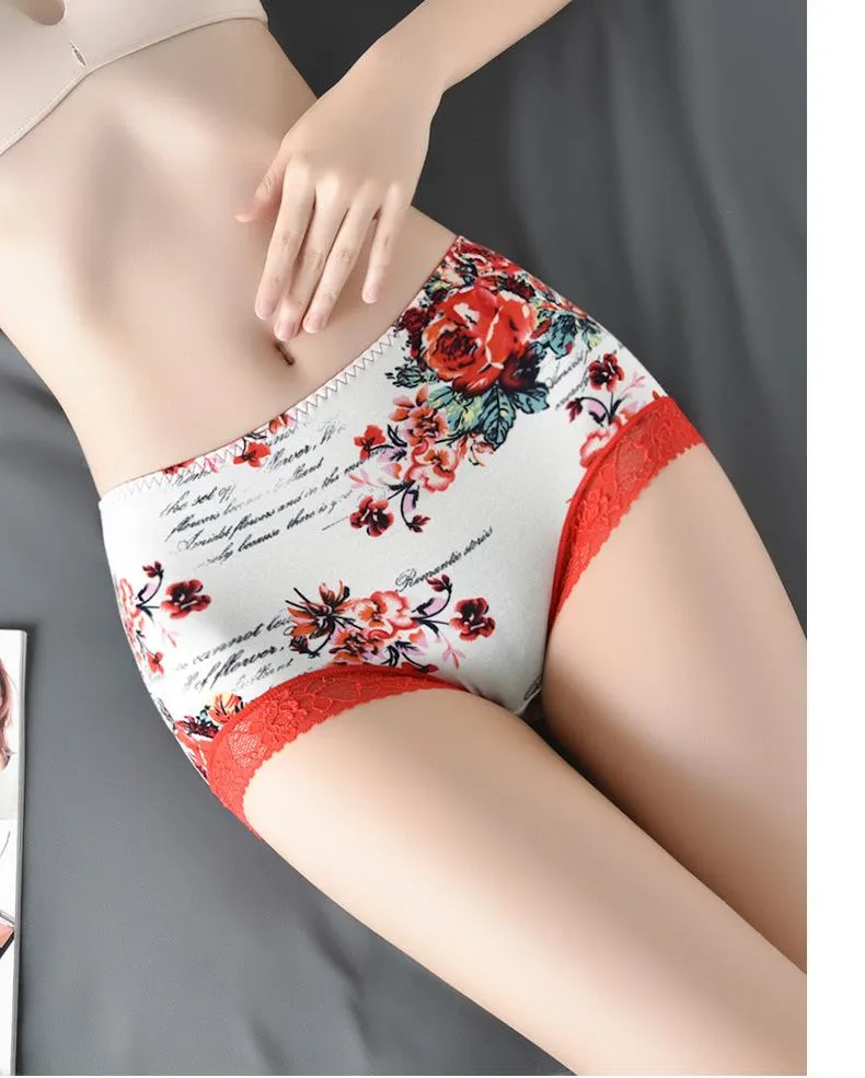 Womens Panties For Women Underwear Sexy Lingerie Flowers Modal