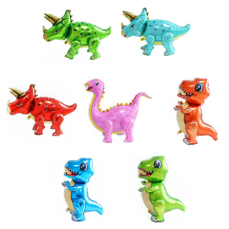 Dinosauro decorazione festa Tyrannosaurus Rex giocattoli Foil Balloon Ragazzi Animaln Festa di compleanno per bambini Jurassic World Decorazioni Giocattolo regalo