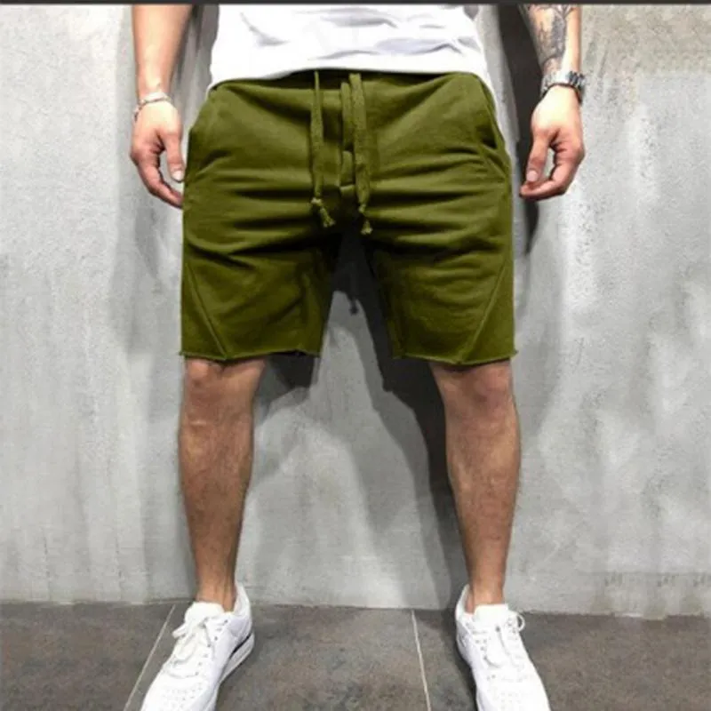 Pantalones Cortos Sólidos Paors Hombre, 반바지 De Playa de Algodón Informales, DePortivos, Ropa Marca, Verano, 2021, SA932