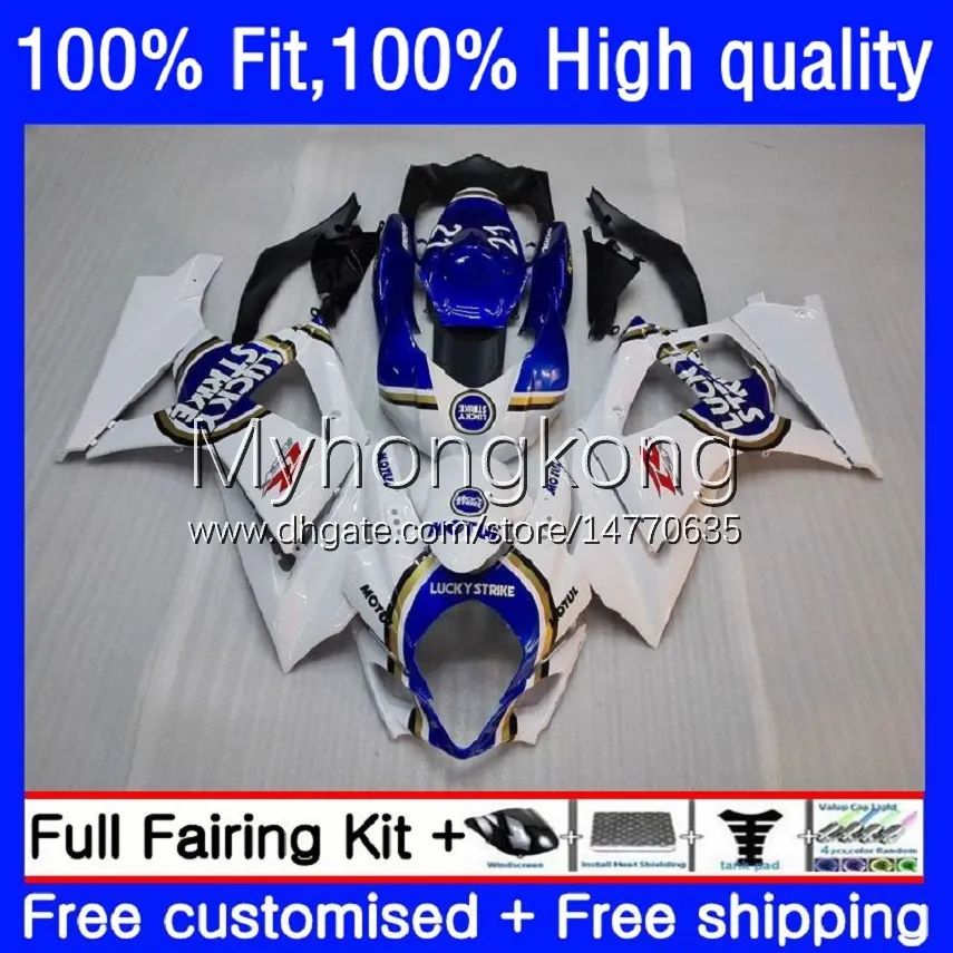 Carénages de moulage par injection pour SUZUKI GSXR 1000 CC 1000CC Lucky Blue 2007-2008 Bodys 27No.3 GSX-R1000 GSXR1000 K7 07 08 GSXR-1000 GSXR1000CC 2007 2008 Carrosserie OEM