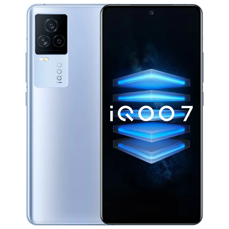 Original Vivo IQOO 7 5G Telefone Móvel 12GB RAM 256GB ROM Snapdragon 888 48.0mp AR NFC Android 6.62 "Amoled Tela Full Screen Fingerprint Id Face Wake 4000mah Smart Cell Phone