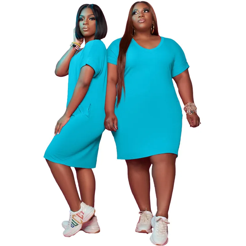 Women's plus sales size turquoise dress