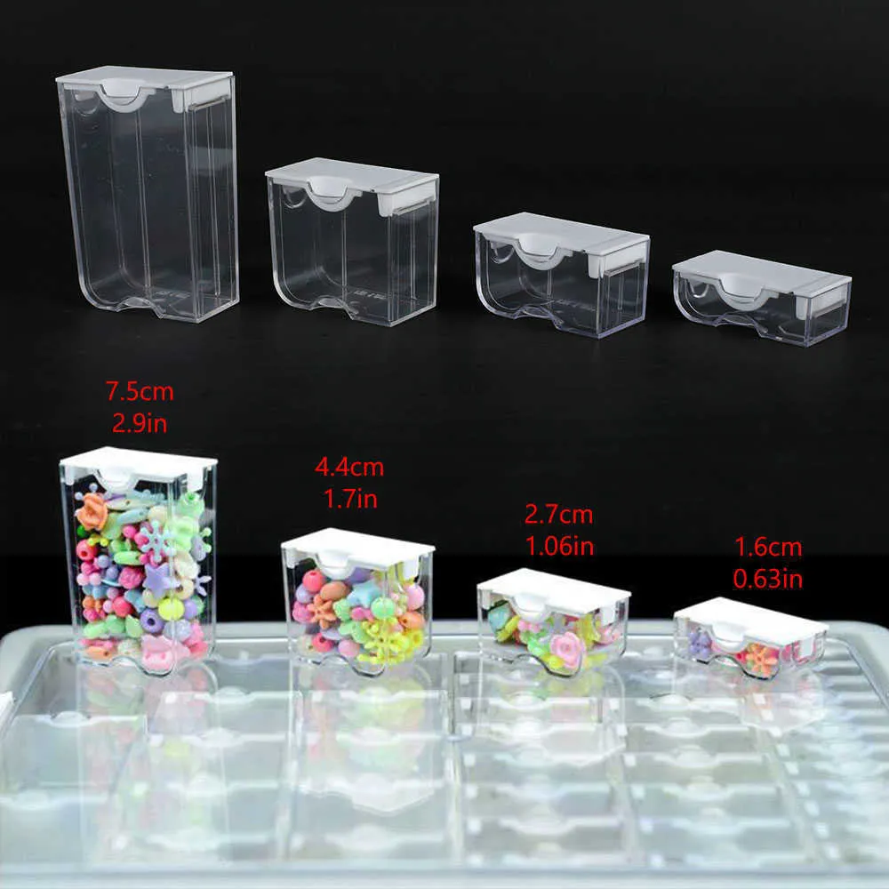 Bead Bead Organizer Rangement Empty Container For Organizador Nail Art Case  Clear Plastic 345x265x50 Mm 210922 From Kong09, $39.49