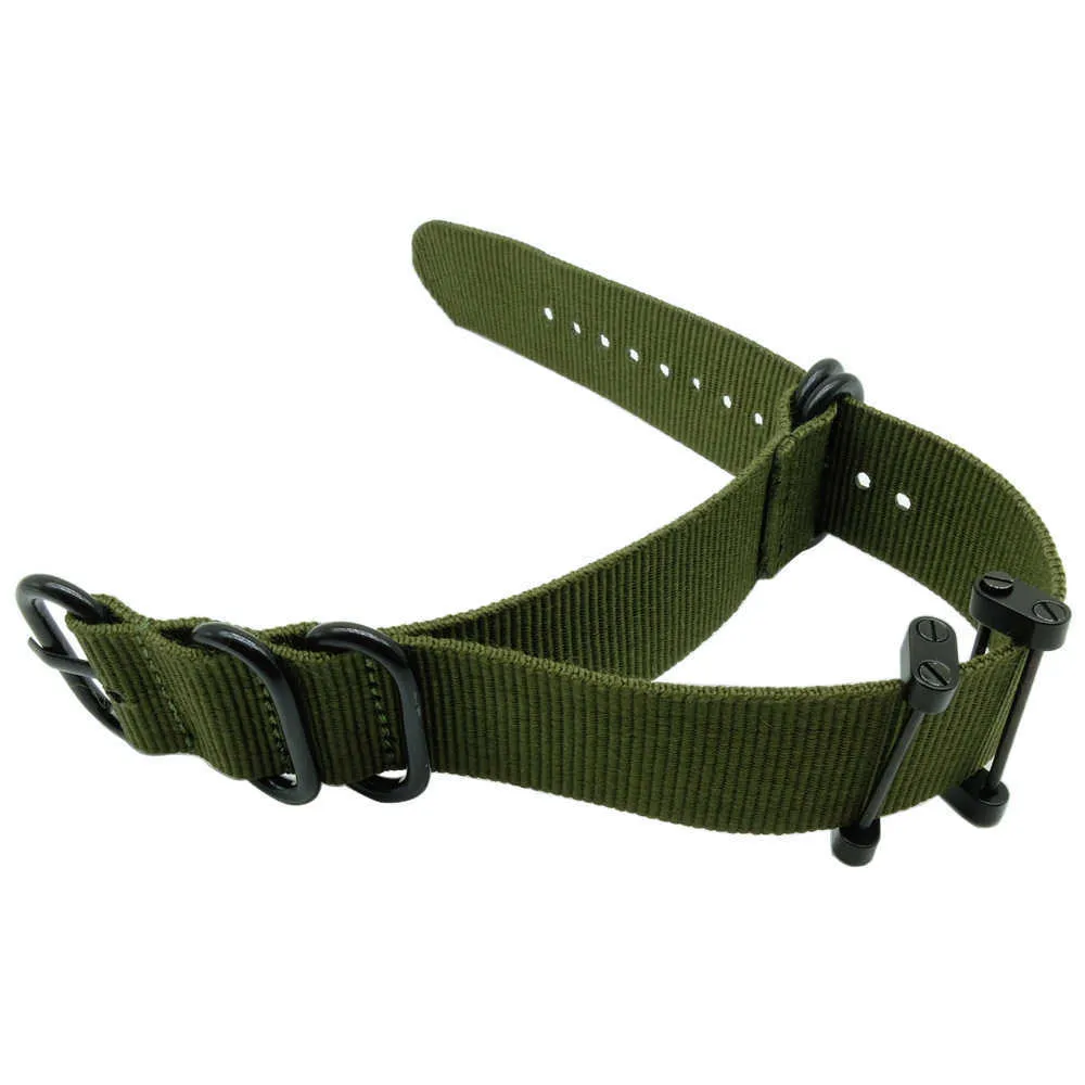 Military Heavy Duty Nylon Diver Watch Band Kit fur Suunto Core Note G10 5 Ringe Adapter Werkzeug Farbe Material