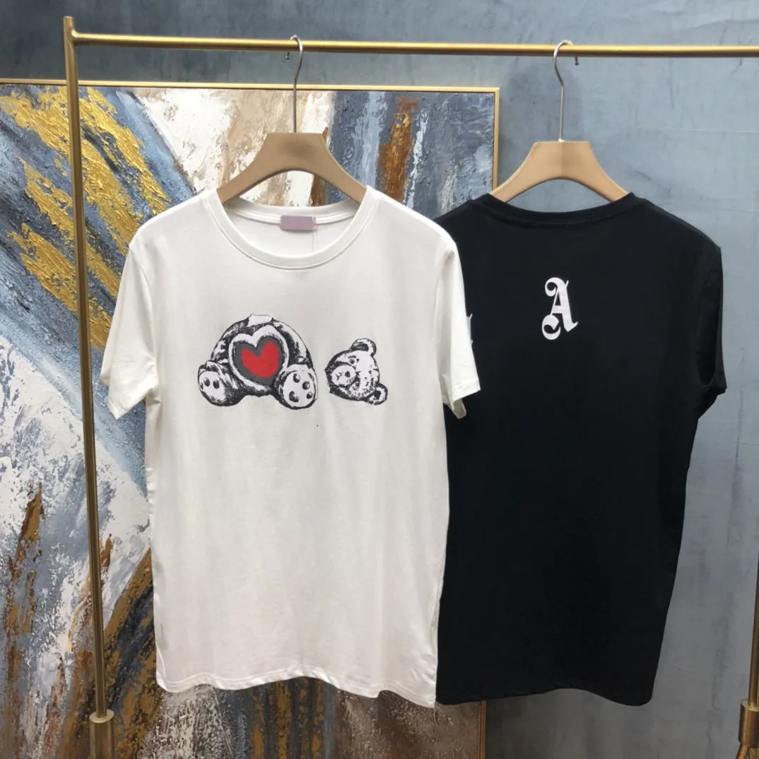 21SS Mens дизайнер футболка христианская пчела мода мужские футболки мужские Paris France Street шорты рукава одежда футболки