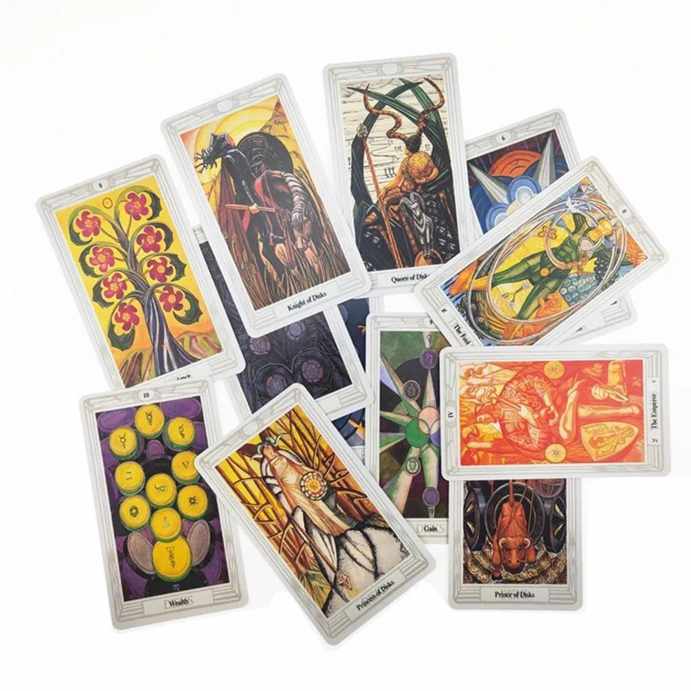 Thoth بطاقات التارو التارو إرشادات -divination مصير التارو سطح مجلس لعبة 78 بطاقات / مجموعة