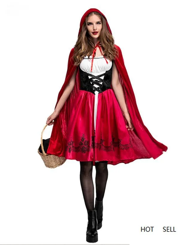 Halloween Volwassenen Thema-kostuum met jurk en wraps voor Party Cosplay 2 stks