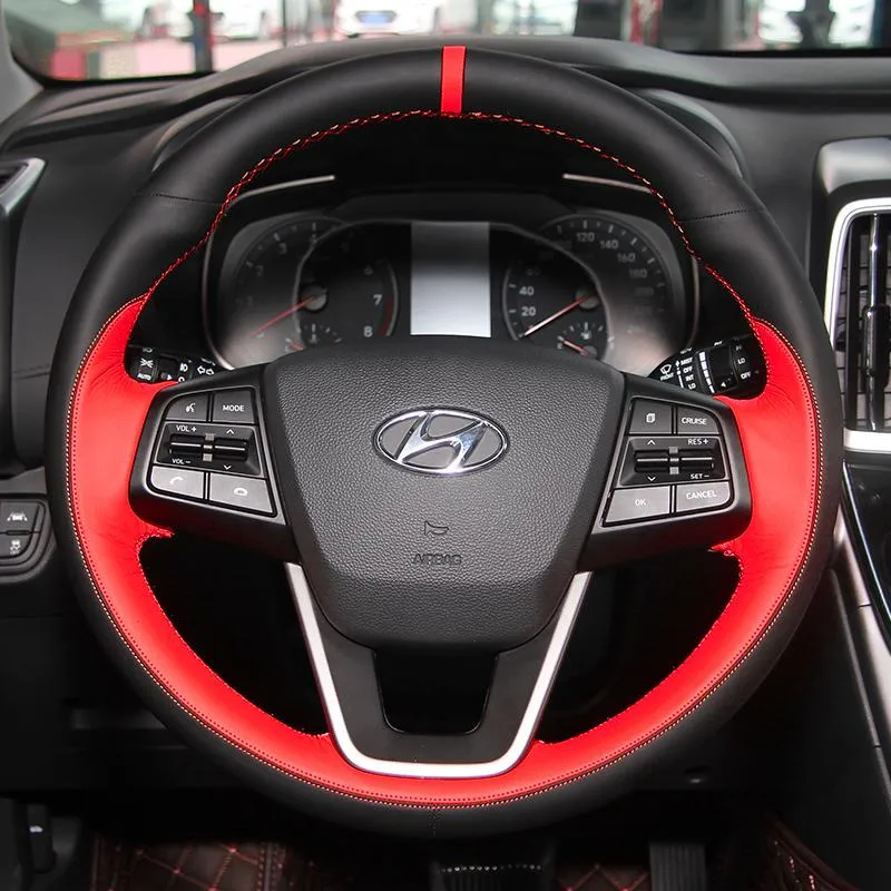 DIY Hand Stitched Peach Carbon Fiber Suede Leather Steering Wheel