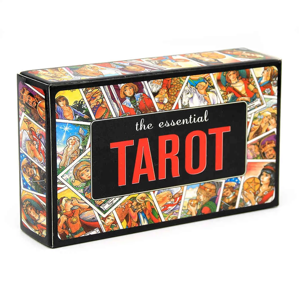 The Essential Tarot Deck 78-card Game Toy Divination Book and Card Set Unlock the Secrets of Ancient Mystical saleV55M