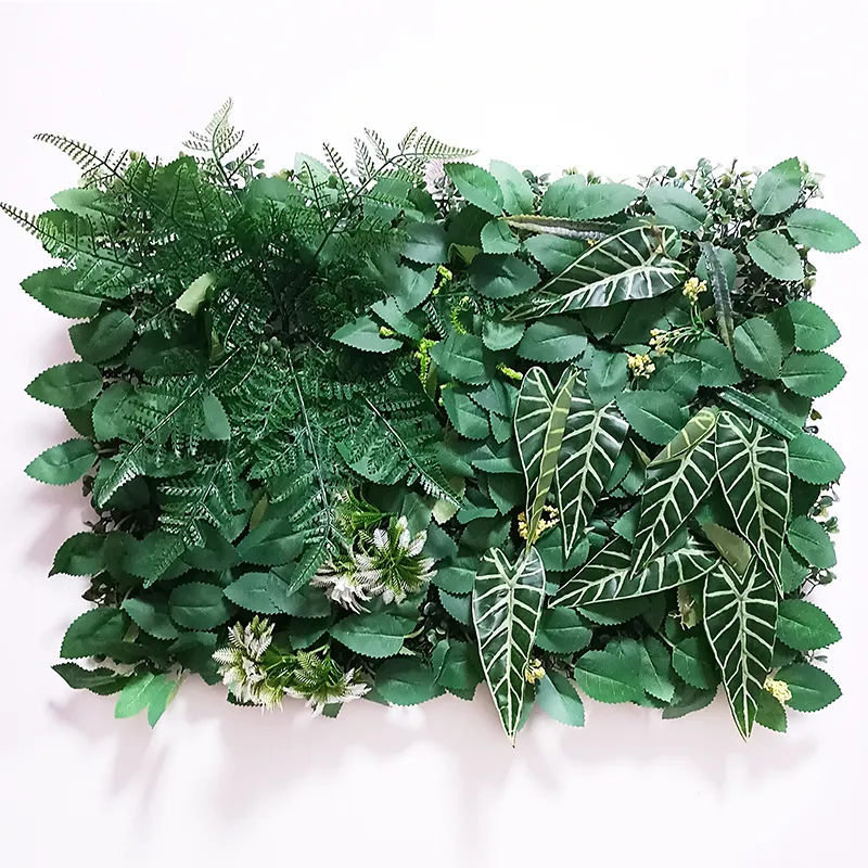 24 قطعة / الوحدة الأخضر النباتات الاصطناعية جدار الأوكالبتوس الحديقة البلاستيك العشب diy مخصص شرفة فندق التسوق مول المشهد جدار الديكور