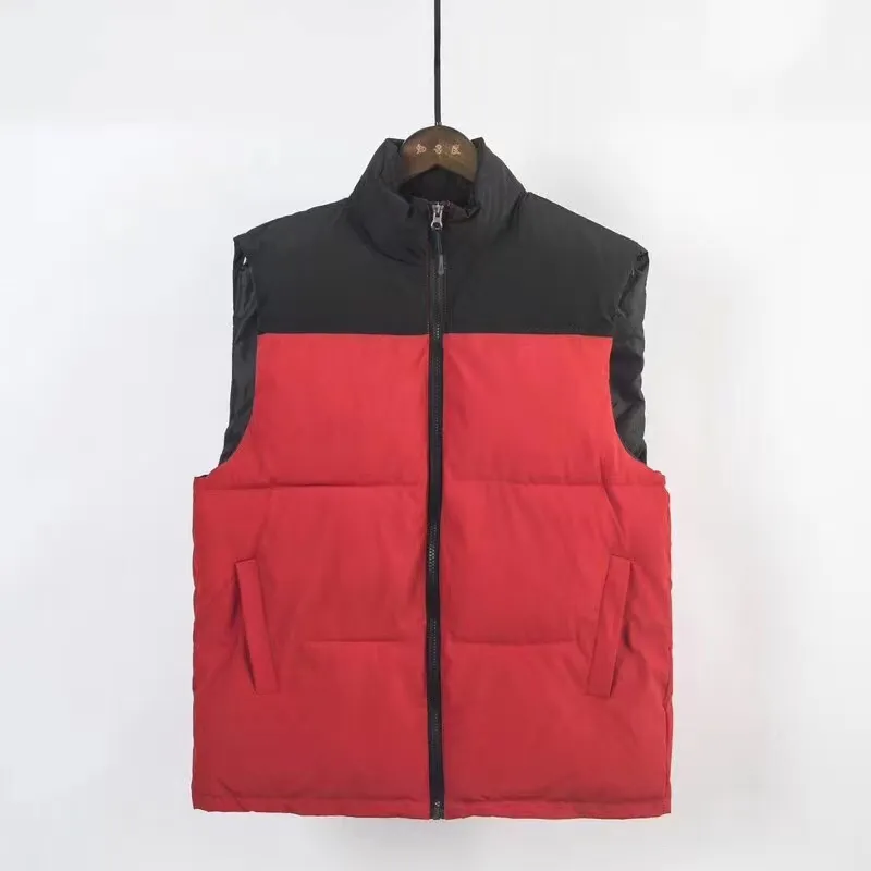 Mens puffer jacketsWinter 다운 코트 조끼 여성 패션 다운 재킷 커플 파카 야외 따뜻한 깃털 복장 Outwear 여러 가지 빛깔의 조끼 코트