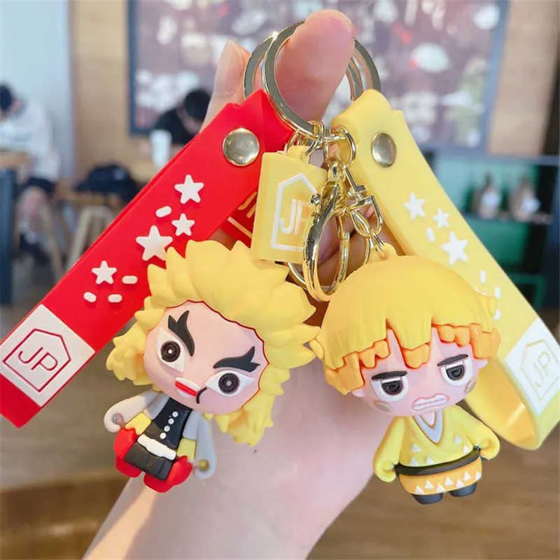 Car Key Chain Cartoon Silicone Doll Anime Decoration Cool Girl Pendant With  Lanyard Best Sellers For Car Accessories Women