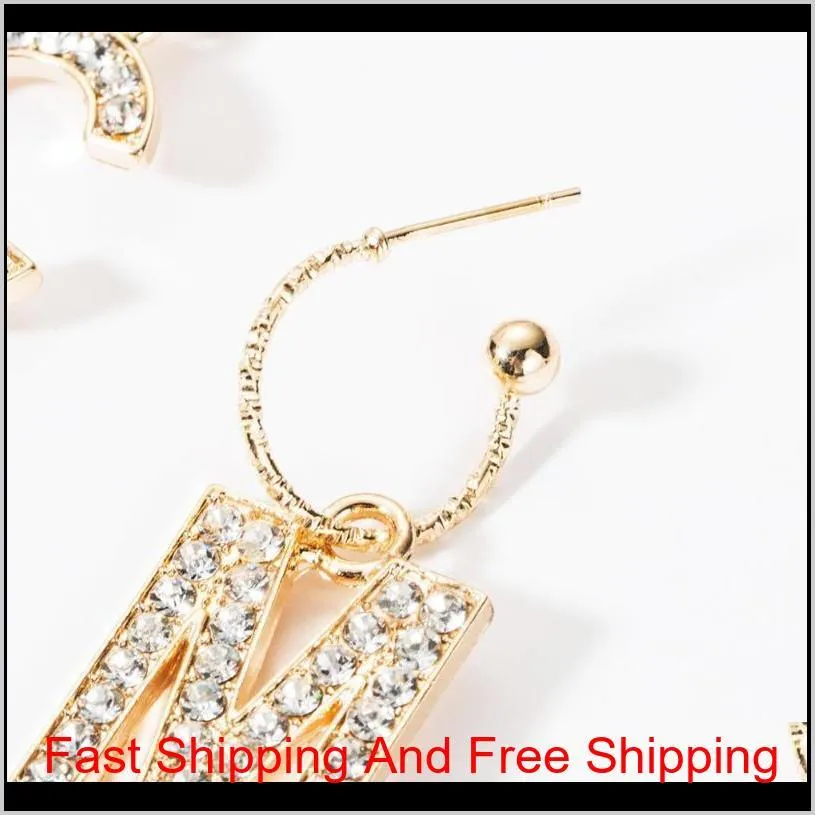 fashion shiny rhinestone call me letters pendant dangle earrings for women jewelry novelty statement earrings accessories