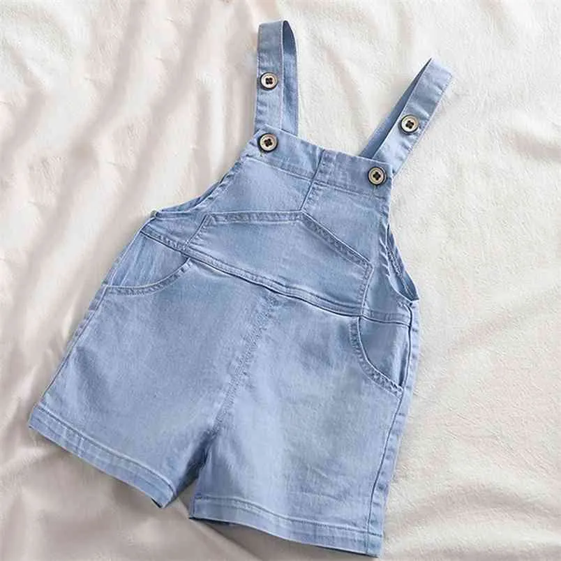 Monos de mezclilla de verano Mono para niñas Ropa para niños Jeans Niños Boy Short 210528