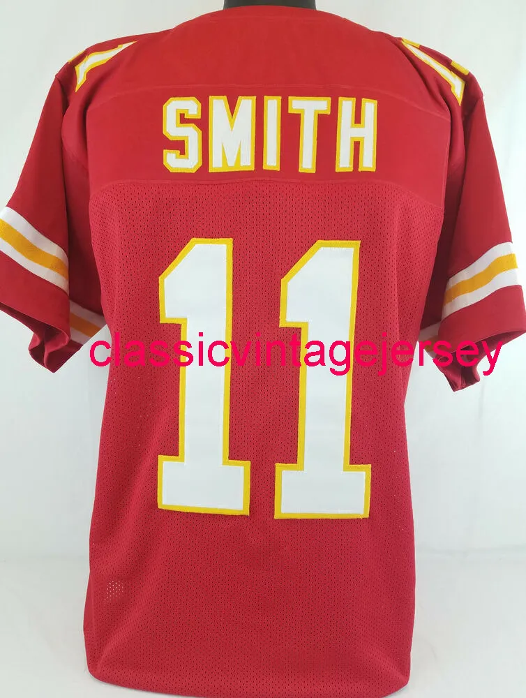 Hommes Femmes Jeunesse Alex Smith Custom Sewn Red Football Jersey XS-5XL 6XL