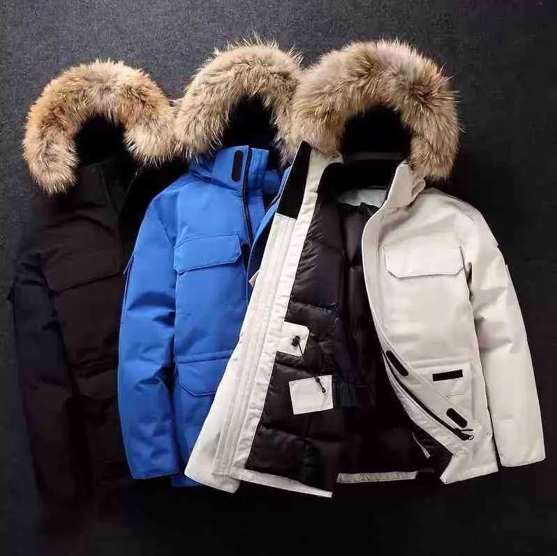 Kanadensisk gås 2021 Män Vinterjacka ner Fashion Coat Downs Jackor Stand Collar Coats Man Kvinnor Windbreaker Hoodie Mäns Parka Kanada