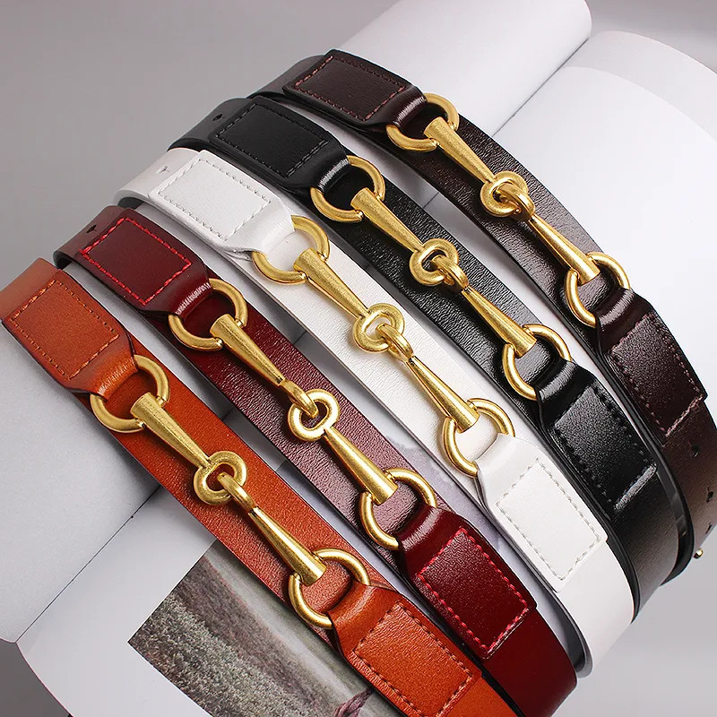 Simple Design Genuine Leather Belt For Women Real... From  display picture 3