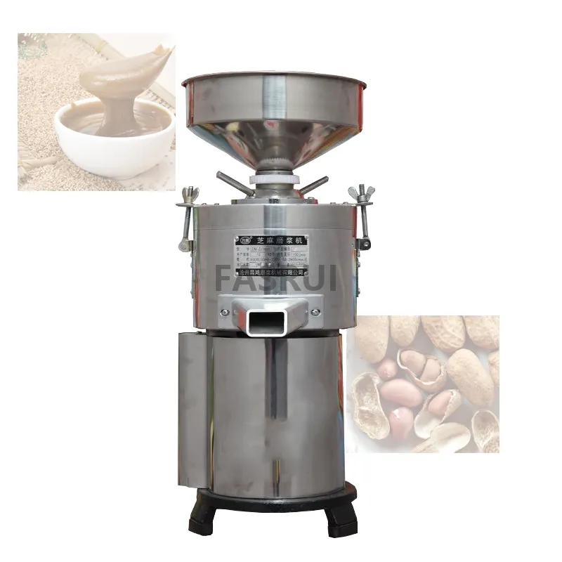 15kg / h Tahini Makinesi Fıstık Tereyağı Makinesi Gıda İşlemcisi Ticari Ev 1100 W Susam Masher