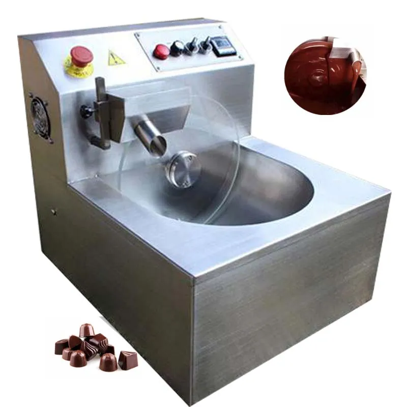 Multi-function 8/15/30 kg per hour Chocolate Melting/Tempering/Coating Making Machine Small Mould Molding Melting Machinery