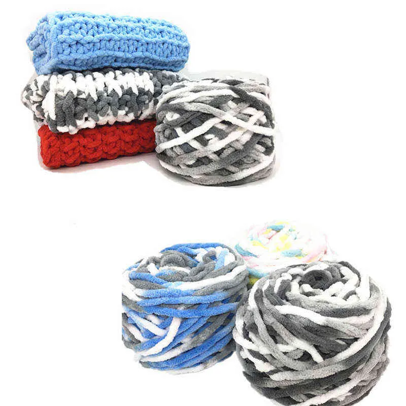 100G/ball Skein Yarn Chunky Crochet Chenille Milk Soft Velvet Knitting Wool  Yarn