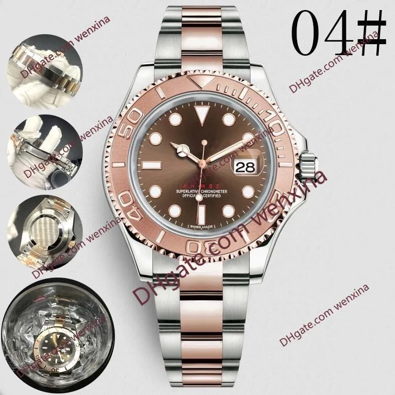トップウォッチメンズ 40 ミリメートル自動高品質腕時計ステンレス鋼防水超発光メンズ機械式 Orologio di Lusso 腕時計鋼