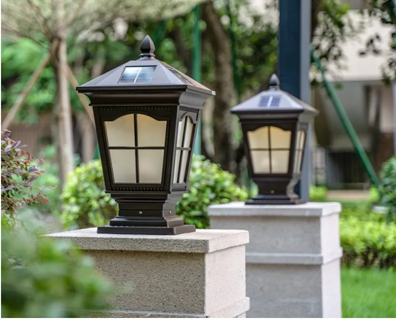 European Solar Powered LED Solar Garden Post Lights For Villa Deck Park And Yark Perfect For Outdoor Post Lighting And Gate Post Illumination From Lvlingfang 1882020 205.28 DHgate.Com