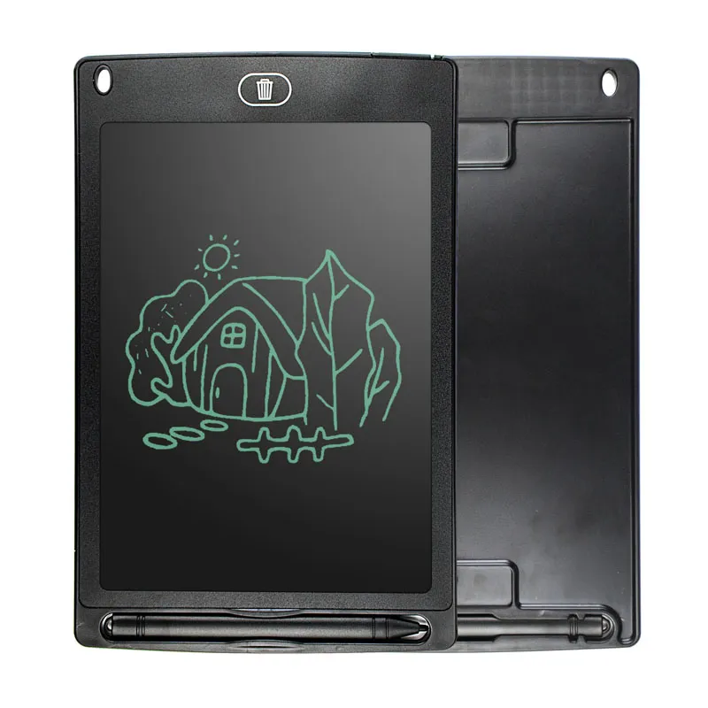 LCD escrita tablet criança desenho exercício bloco de caligrafia uma chave delete kids home notam a placa prompt ultra-fina