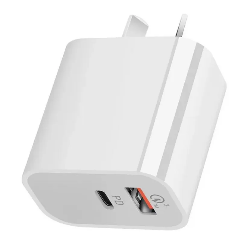 Chargeurs rapides USB 18W 20W QC 3.0 Type C PD Wall Charge EU US Plugs Adaptateur de charge rapide pour iPhone 12 Pro Max USB-C Adaptateurs secteur sans emballage OEM 2023
