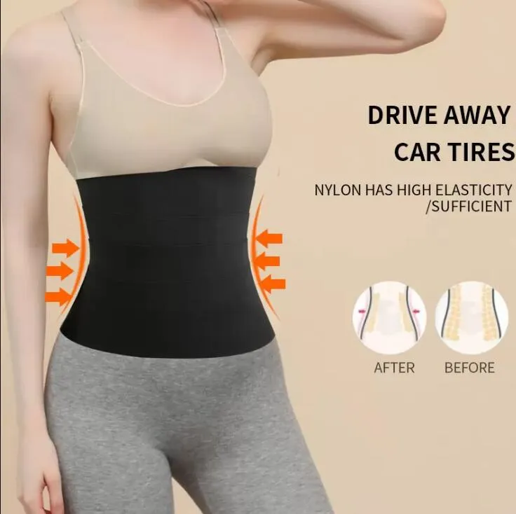 2022 new For lady Waist Support Trainer Bandage Wrap Lumbar Women Slimming Adjust Control Tummy Postpartum Recovery Body Shaper