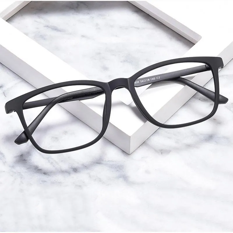 Fashion Sunglasses Frames Special Counter Super Flexible Durable Full Rim Eyeglasses Glasses Frame Men Optical Rxable Prescription Eyewear B