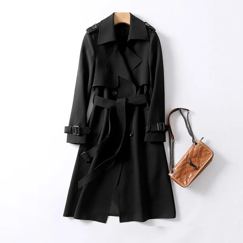 通販 店舗 女性のトレンチコート真っ白な高品質のウインドブレーカーイギリス風のレースファッションオーバーコート女性春二重胸z580 今季イチオシ Televisoradelsur Com