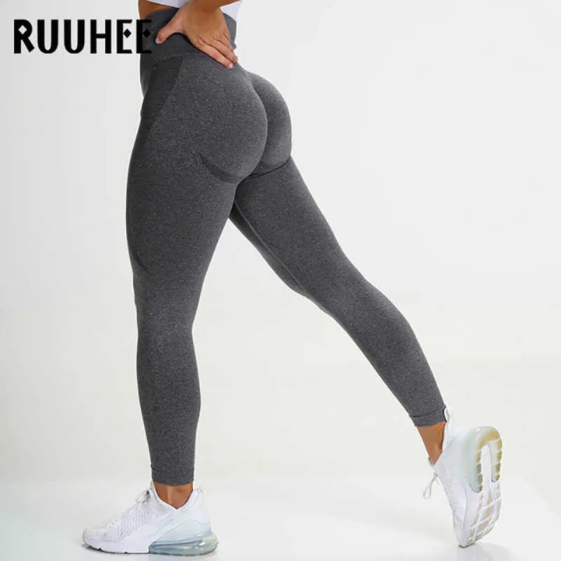 RUUHEE Seamless Push Up Leggings Scrunch Butt Womens Fitness Workout  Clothing High Waist Bum Sport Gym Solid Yoga Pants 210929 From Kong003,  $12.31