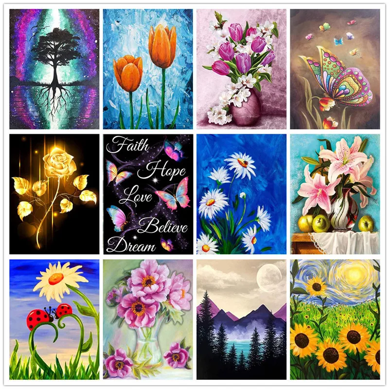 DIY 5D Paint By Diamonds Landscape Painting Set Butterfly, Flower, And More  Embroidered Decorative Paintings From Fashion_show2017, $3.21