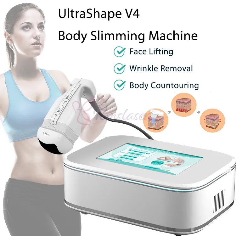 Draagbare Ultrashape V4 Liposonix Afslanken Mahine Cellulitis Reduction Body Contouring Liposonic HIFU Huidverstrakking apparatuur