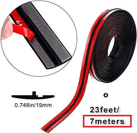 4M Car Windshield Roof Seal Noise Insulation Rubber Strip Sticker Accessories US - Foto 6