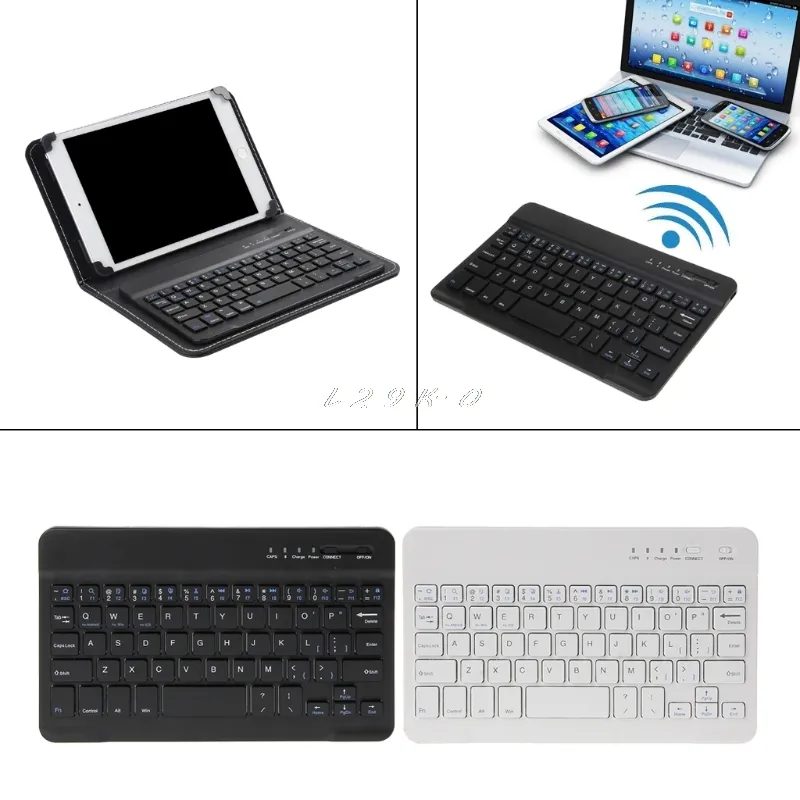 Mini clavier clavier Bluetooth sans fil Ultra mince à 59 touches pour ordinateur IOS Android Windows PC