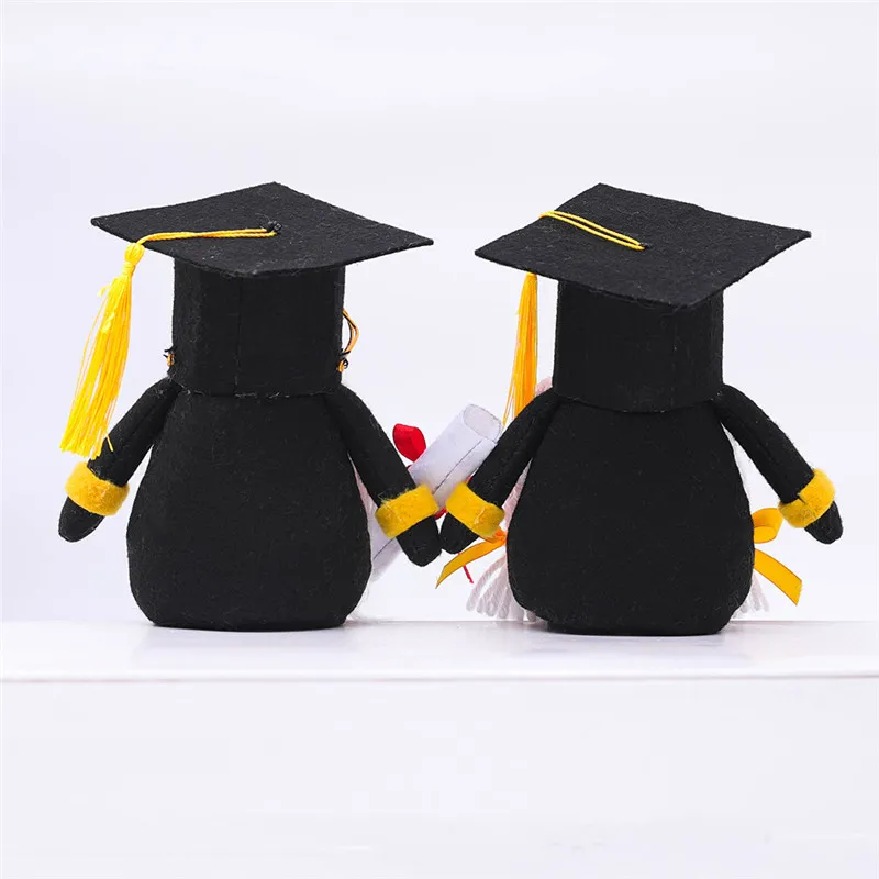 Black Graduation Dwarf Ornaments Long Leg Congrats Grad Swedish Gnomes 2021 Graduation Gift for High School College Graduate