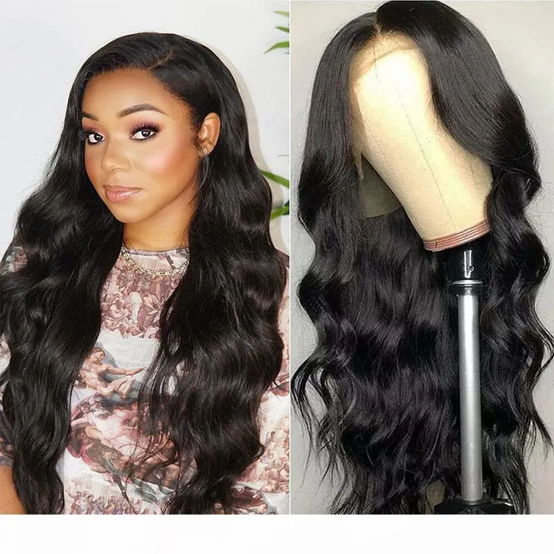 Malaysian Body Wave 360 Full Lace Wigs Pre Plucked With Baby Hair Remy Human Hair Wigs Natural Black Color For White Women Wigs