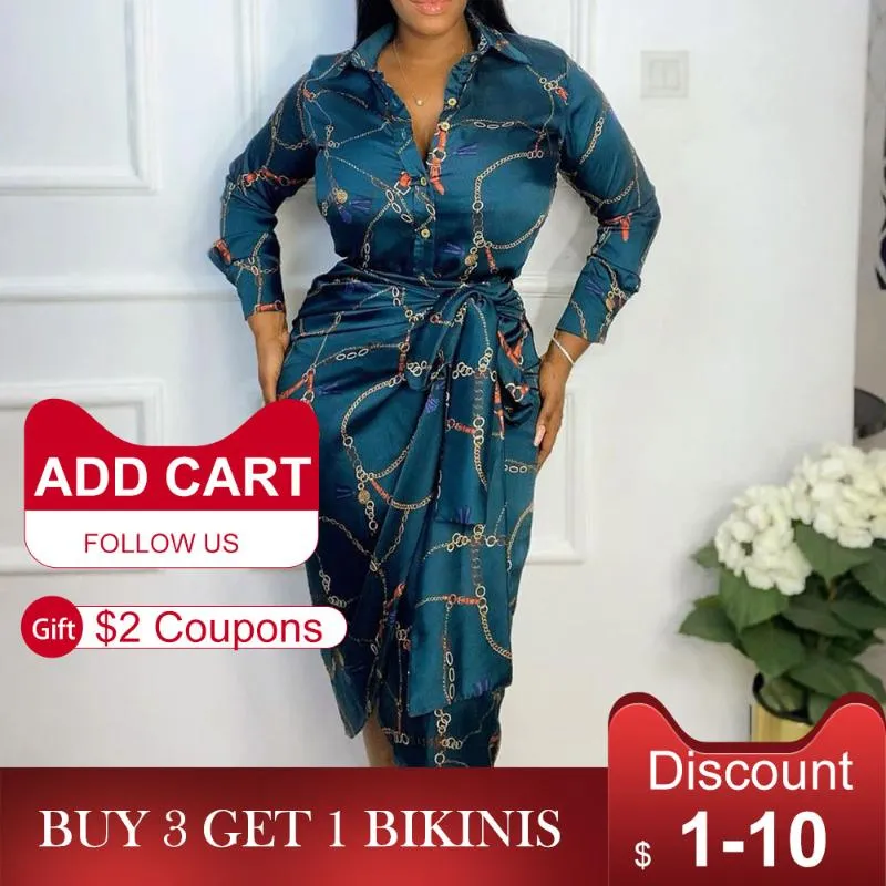 Plus Boyut Trailtsits 2 Parça Setleri Kadınlar Dantel Yukarı Etek Moda Takımları Femme Vestiodlar Afrika Uzun Kollu Baskılı Bluz Zarif Çalışma2411