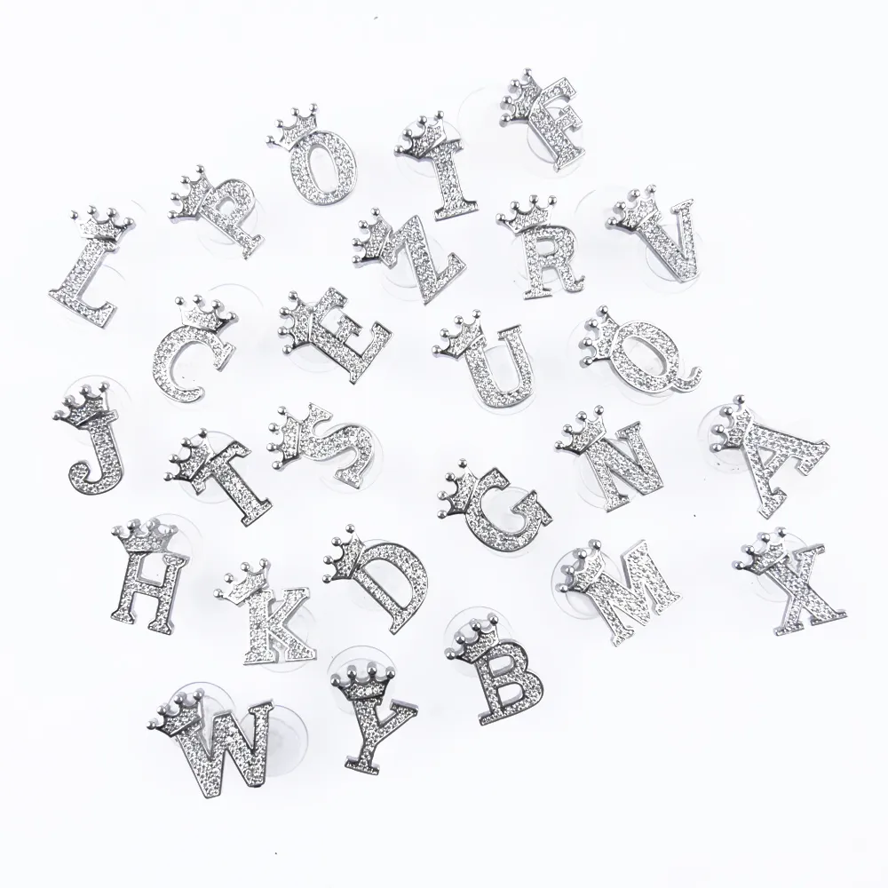 Metal Engilish Letter Shoe Charms Decoration Accessories Clog Shoes