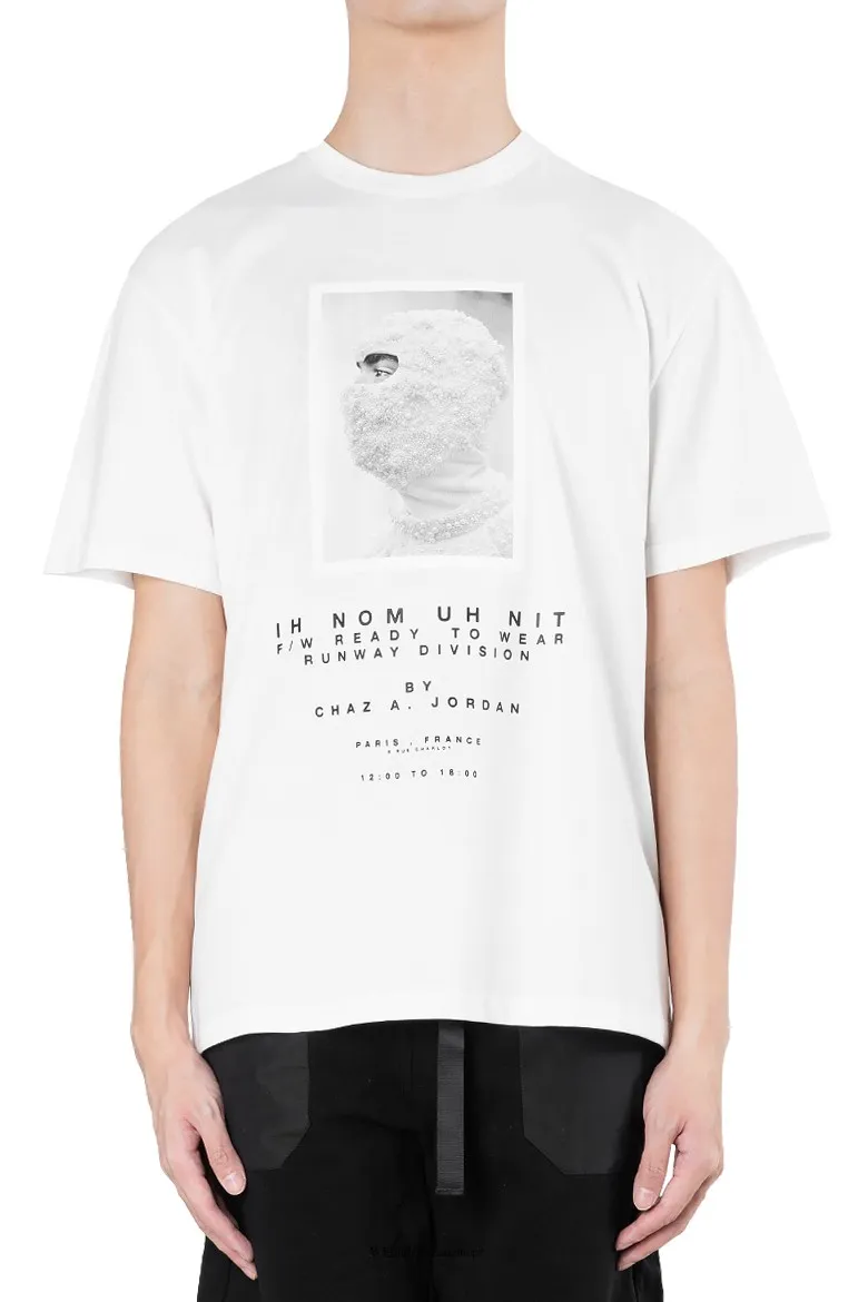 2024 Relaksowana maska ​​T Shirt Mężczyźni Kobiety Wysokiej jakości letni druk cyfrowy