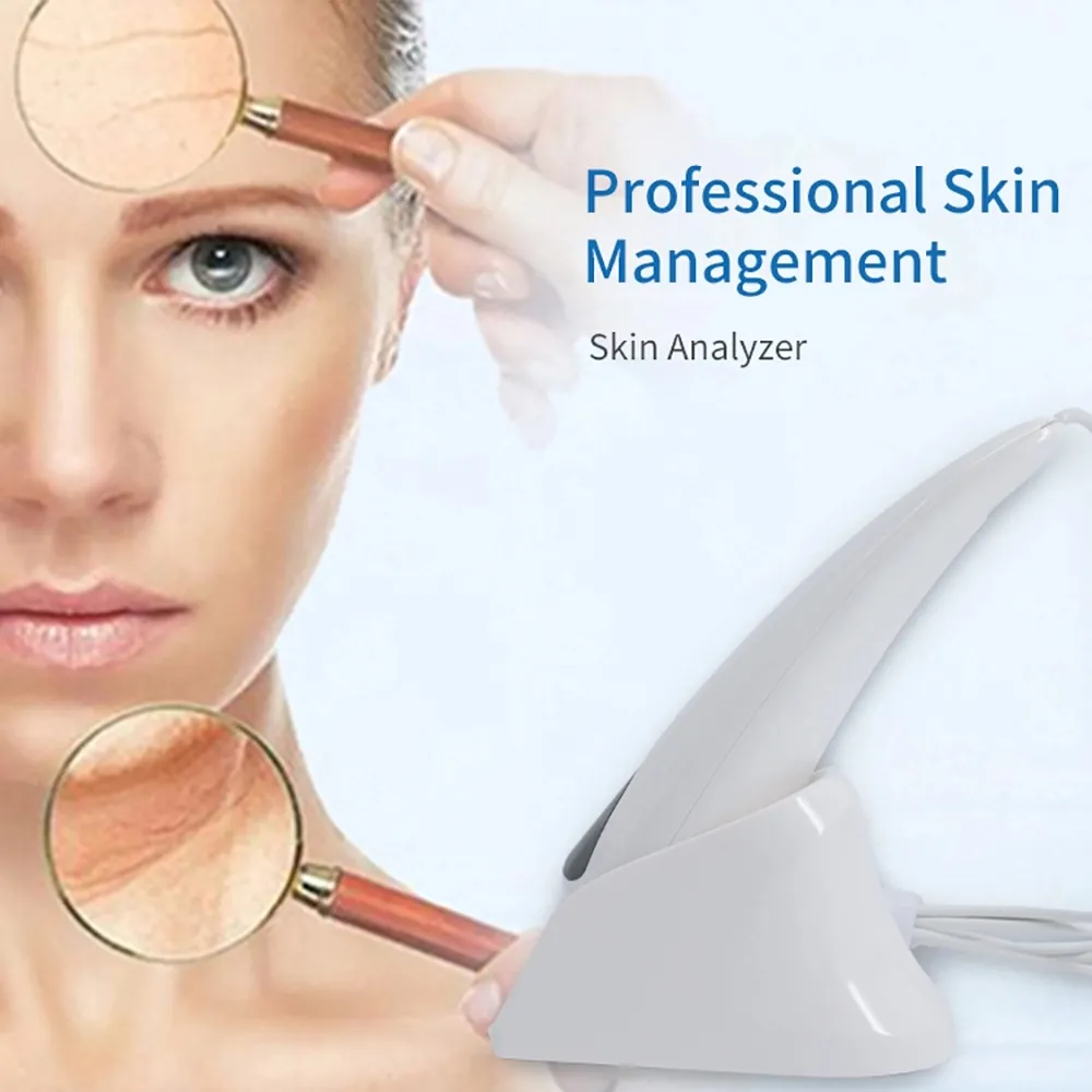 Professionell ansiktsanalysator 3D Beauty Bio Digital Magic Mirror Skin Scanner 6 Modes Scanner Pigment Pore Acne Känslighet Fuktanalys