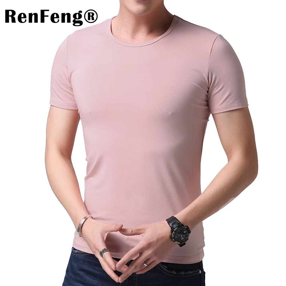 Fashion 2018 New Cool T-shirt Men Blank Tshirt Under shirt Tee Shirt Homme Short Sleeve Summer Tops Tees T shirt Male M-3XL (3)