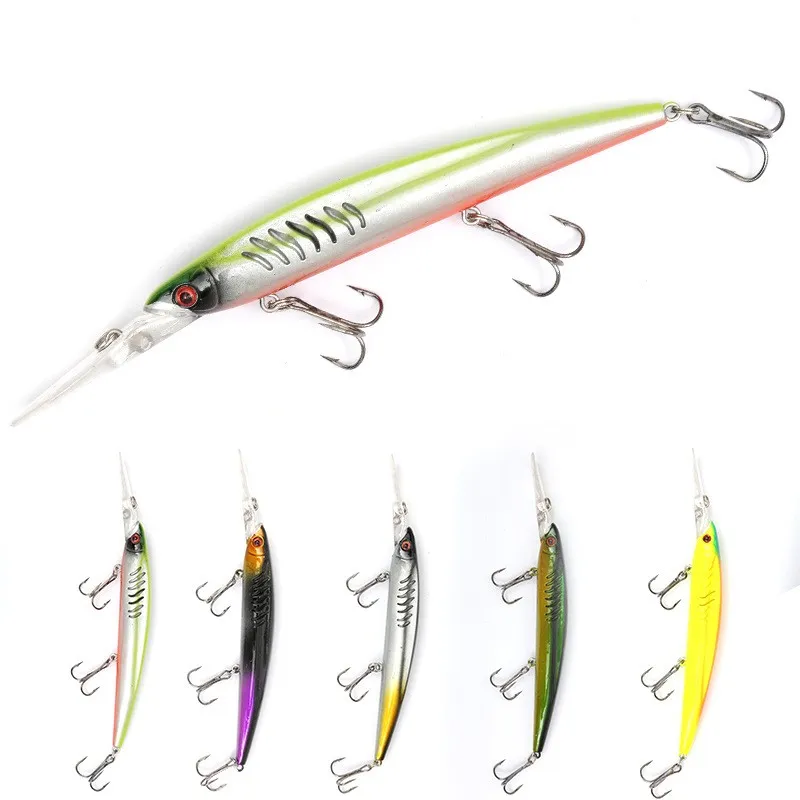 Meilleur crayon en plastique ABS wobble leurres de pêche en eau salée 14.5cm 13g Minnow laser bass baitfsh Artificiel Japon Dur appât 392 X2