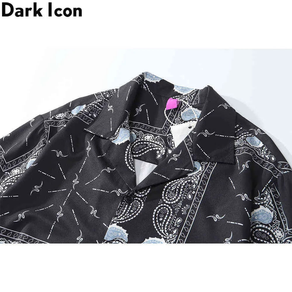 Camicia sales hawaiana nera