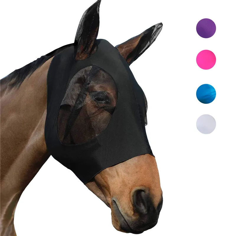 Omabeta Masque de visage de cheval avec des oreilles Masque anti