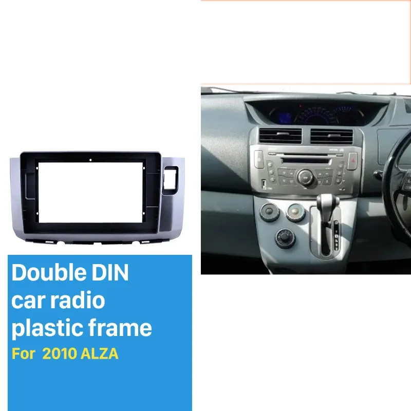 Auto Radio Frame Dubbele DIN 10.1 inch voor 2010 Alza Fascia Frame Dash Mount Kit Trim Panel No Gap