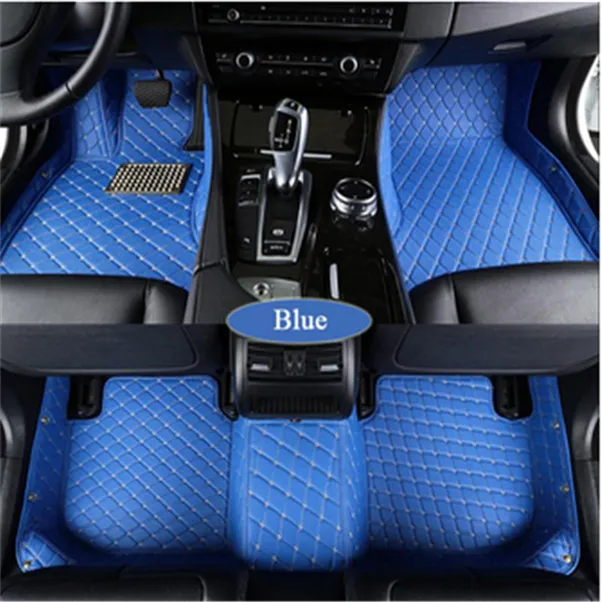 2009-2018 Ford Fiesta car floor mats front and rear lining waterproof pads made of leather, non-toxic and no odor, excellent material